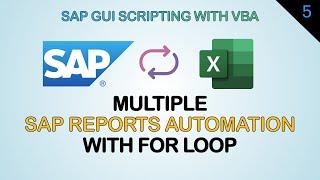 Export multiple SAP reports with For Loop in Excel VBA - SAP GUI Scripting