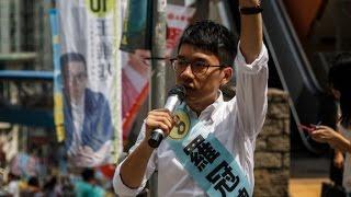 Hong Kong votes in Umbrella Movement protester