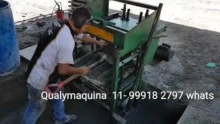 Maquina de fazer blocos de concreto, cimento