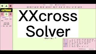 xxcross Solver: New Feature for csTimer