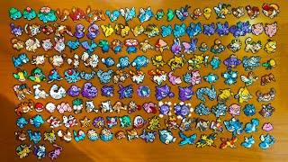 Drawing All GEN 1 Pokemon pixel art