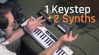 How I set up my Volcas for overdubbing with Keystep sequence