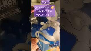 Quick Peak Pokemon Mewtwo ETB opening/unbox! #pokemoncardopening #pokemonetb