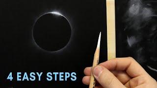 Learn to Draw a Realistic Solar Eclipse in Pencil [4 Easy Steps]