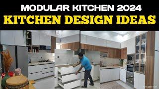 New modular kitchen design 2024 ! aluminium modular kitchen design| how to make modular kitchen?