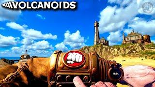 Volcanic Island Survival Day One | Volcanoids Gameplay