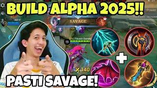 BUILD ALPHA TERSAKIT 2025 DI JAMIN SAVAGE!! #mlbbidcreator