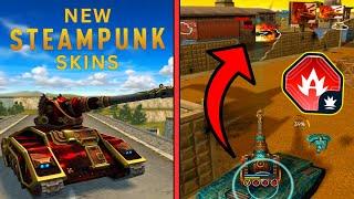 NEW STEAMPUNK SKINS + MAGNUM VACUUM AUGMENT! Tanki Online Gameplay and Review
