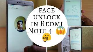 How to enable Face Unlock in Redmi Note 4 without root 100% working trick