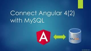 Angular4 to mysql