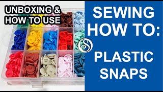 How to use plastic snaps or KAM snaps. Unboxing