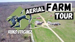 Aerial Farm Tour with RUKO F11GIM2 Drone!