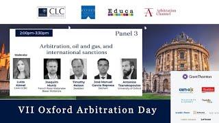 VII Oxford Arbitration Day - Arbitration, oil and gas, and international sanctions