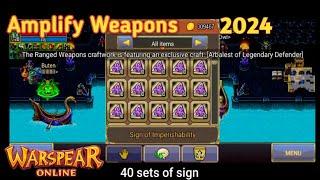 Warspear Online - Amplify Weapons with 40 sets Sign { Buten }