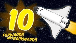 Counting to 10 Forwards and Backwards - ROCKET THEME Song for Children Toddlers Preschool