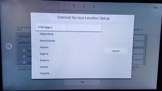 How to change region of Samsung Smart TV