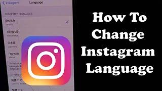 How To Change Instagram Language On iPhone (2022)