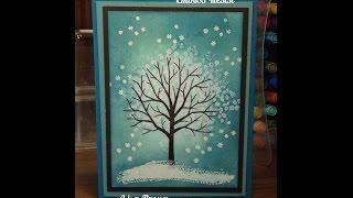 Stampin' Up! Video Tutorial  Sheltering Tree Emboss Resist