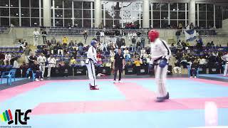 17 Campeonato nacional de Taekwon-Do ITF 2022. Competencia Combate cinturones negros masculino.