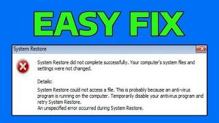 How To Fix System Restore 0x80070002 Error in Windows