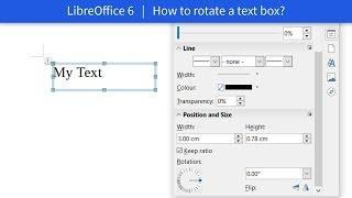 How to rotate a text box? in Writer - LibreOffice 6 [EN]