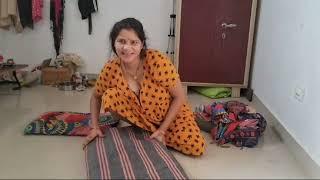 House cleaning and Bed Sheet Folding indian village | morning house cleaning vlog