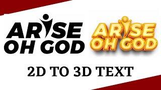 How to create a 3D text mockup in Corel draw