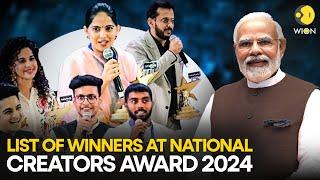 National Creators Award 2024: Who won what at India’s 1st National Creators Award? | WION Originals