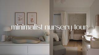 NURSERY TOUR: minimal, cozy, neutral | Haley Villena