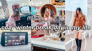 cozy winter break day in my life! *grwm, photoshoots, coffee, & reading*