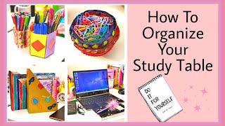 Desk Organization | Study Table Tour