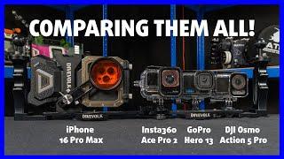 GoPro Hero 13 vs DJI Osmo Action 5 Pro vs Insta360 Ace Pro 2 vs iPhone 16 Pro Max | Comparison Part1