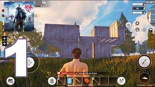 Last Island of Survival - Gameplay Walkthrough Part 1 - Building a House, Day One (Android Games)