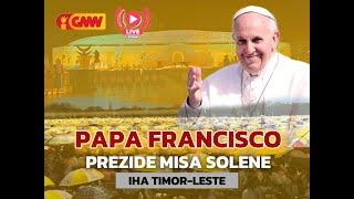 PAPA FRANCISCO PREZIDE MISA SOLENE IHA TIMOR LESTE Día  10/09/2024