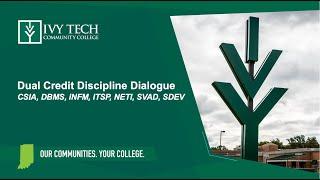 Dual Credit Discipline Dialogue Fall 2024 - CSIA, DBMS, INFM, ITSP, NETI, SVAD, SDEV