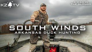 Arkansas Duck Hunt In The Trees (Opening Weekend) K Zone TV: "South Winds"