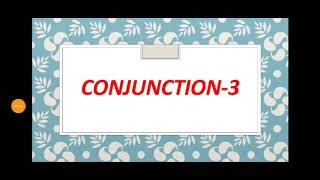 Conjunction-3: Rules of conjunctions