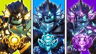 I Used EVERY Victorious Triton Skin In Roblox Bedwars!