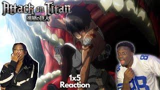 WTFF?!!! Anime HATER Reacts to Attack on Titan 1x5 | "The Night of the Closing Ceremony"  REACTION