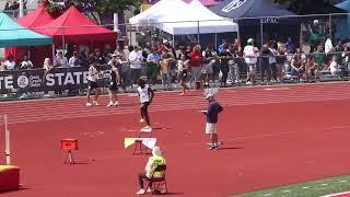 Jacob Andrews USC Track Commit wins 100 meters 2023 Washington State Champs. Track and field