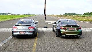 DRAG RACE! MERCEDES-AMG C63S VS BMW M4!