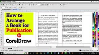 How to arrange a Book in Corel Draw