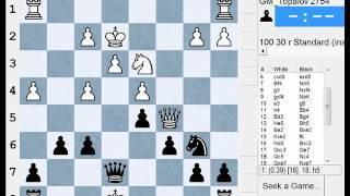 Veselin Topalov vs Magnus Carlsen (D43 Semi Slav Norway Chess 2016 (2))   .5  -  .5