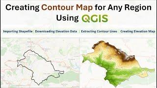 Prepare Elevation Map with Contour Lines in QGIS | Latest Tutorial