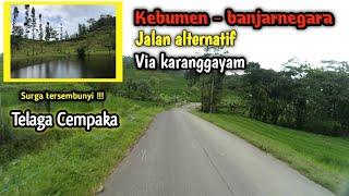 Jalan alternatif kebumen - banjarnegara | Telaga cempaka sejuk dan asri #motovlog