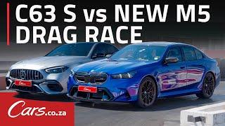 Drag Race! New BMW M5 vs Mercedes-AMG C63 S - The battle of the hybrids