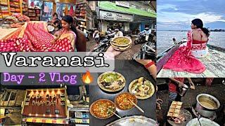 Varanasi Vlog | Day 2 | Thatheri bazaar | The Ram Bhandar | saree shopping | Kashi chat bhandar