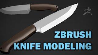 Knife Modeling Using Zmodeler in Zbrush