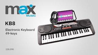 MAX Music KB8 Electronic Keyboard 49-keys - 130.090