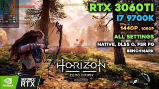 Horizon Zero Dawn Remastered on RTX 3060Ti | All Settings | Benchmark | 1440p, 1080p